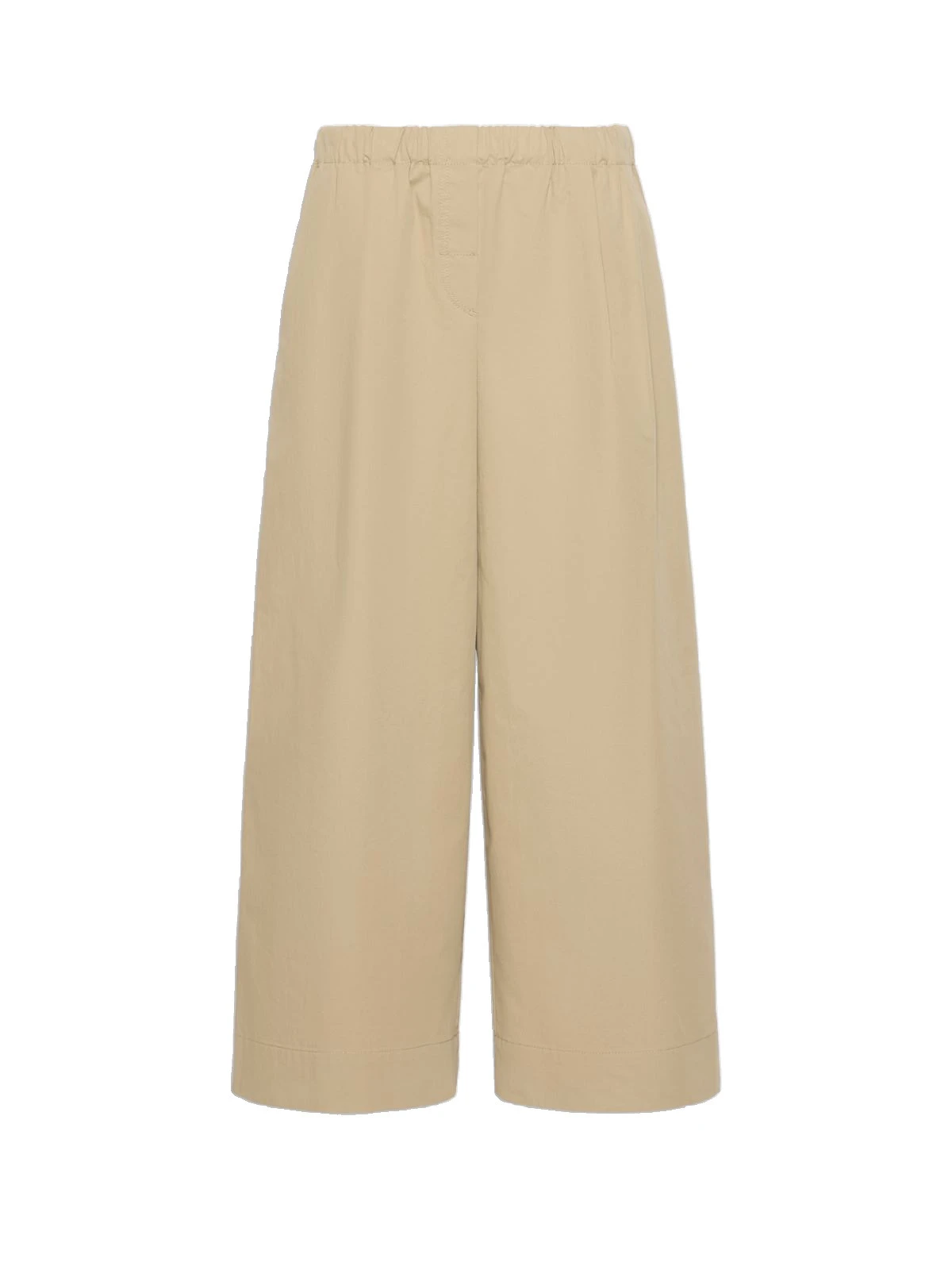 Max Mara Libero Flared Linen Gabardine Trousers in Beige Max Mara Libero Flared Linen Gabardine Trousers in Beige | Wide leg pants | Luxury Shoes