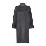 Max Mara Lilia Cashmere Midi Coat in Dark Grey | Wool Coat | Luxury Shoes 