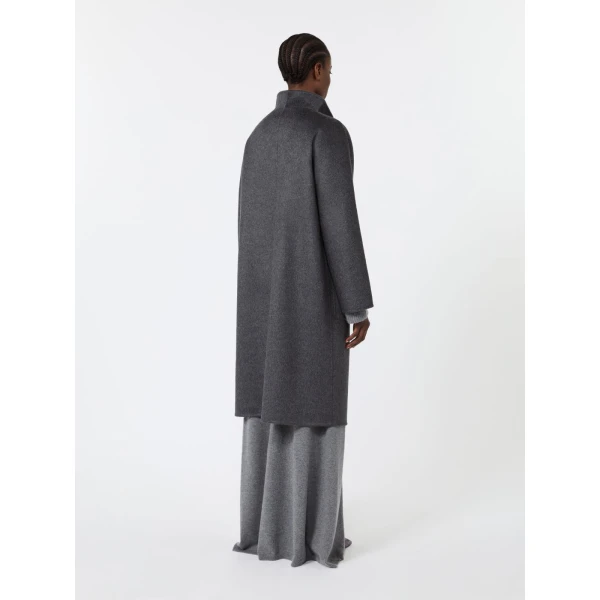 Max Mara Lilia Cashmere Midi Coat in Dark Grey | Wool Coat | Luxury Shoes 