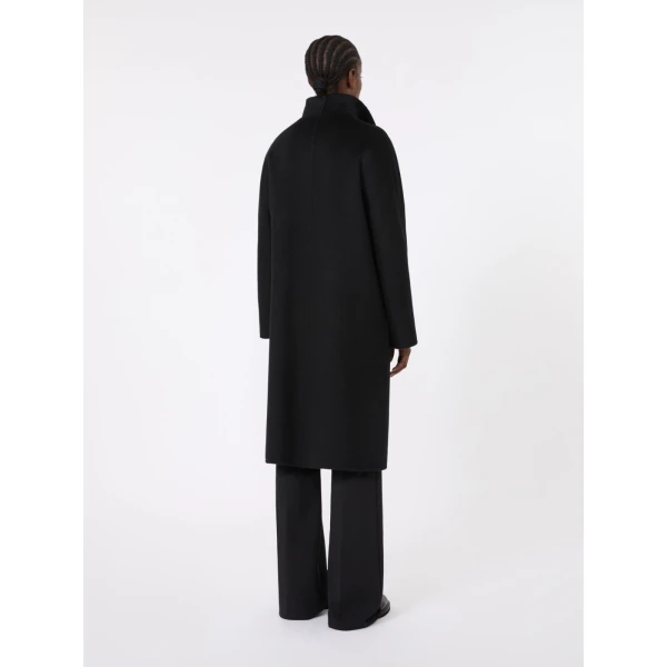 Max Mara Lilia Midi Cashmere Cardigan Coat in Black | Wool Coat | Luxury Shoes 