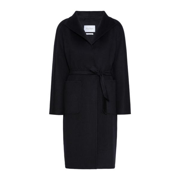Max Mara Lilia Midi Cashmere Cardigan Coat in Black | Wool Coat | Luxury Shoes 