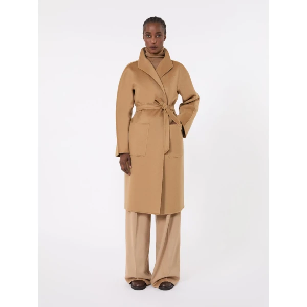 Max Mara Lilia Midi Cashmere Cardigan Coat in Camel | Wool Coat | Luxury Shoes 