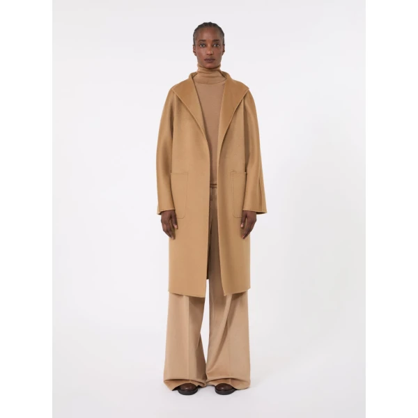Max Mara Lilia Midi Cashmere Cardigan Coat in Camel | Wool Coat | Luxury Shoes 