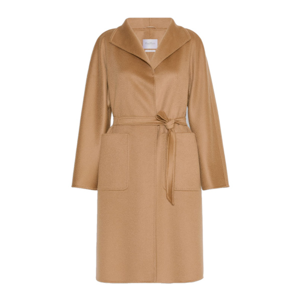 Max Mara Lilia Midi Cashmere Cardigan Coat in Camel | Wool Coat | Luxury Shoes 