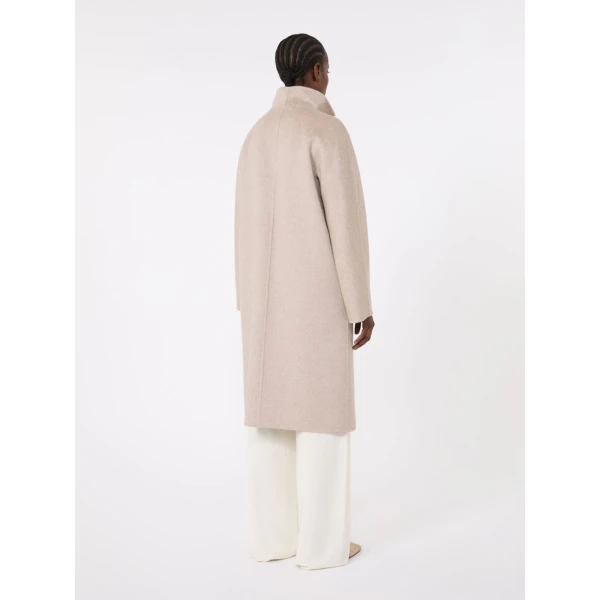 Max Mara Lilia Midi Cashmere Cardigan Coat in Sand | Wool Coat | Luxury Shoes 