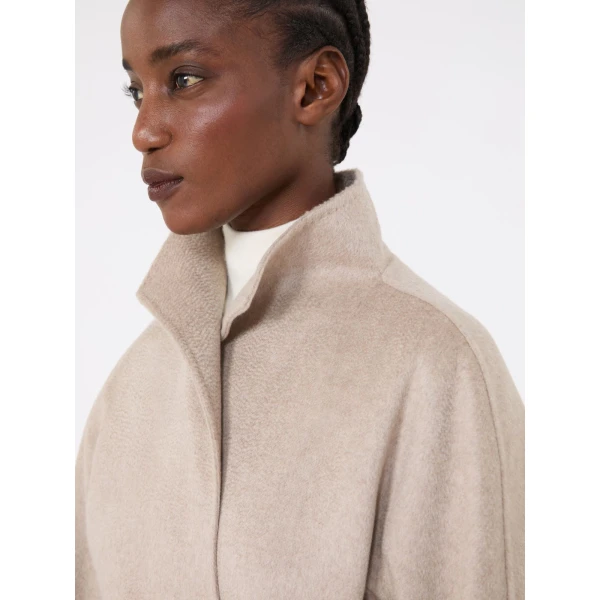 Max Mara Lilia Midi Cashmere Cardigan Coat in Sand | Wool Coat | Luxury Shoes 