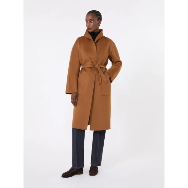 Max Mara Lilia Midi Cashmere Cardigan Coat in Tobacco | Wool Coat | Luxury Shoes 