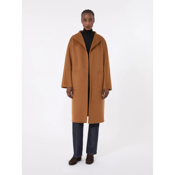 Max Mara Lilia Midi Cashmere Cardigan Coat in Tobacco | Wool Coat | Luxury Shoes 