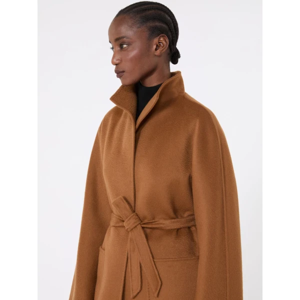 Max Mara Lilia Midi Cashmere Cardigan Coat in Tobacco | Wool Coat | Luxury Shoes 