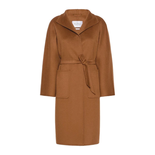 Max Mara Lilia Midi Cashmere Cardigan Coat in Tobacco | Wool Coat | Luxury Shoes 