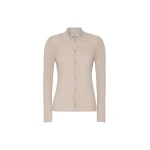 Max Mara Limone Fitted Wool Cardigan in Beige | Cardigan | Luxury Shoes 
