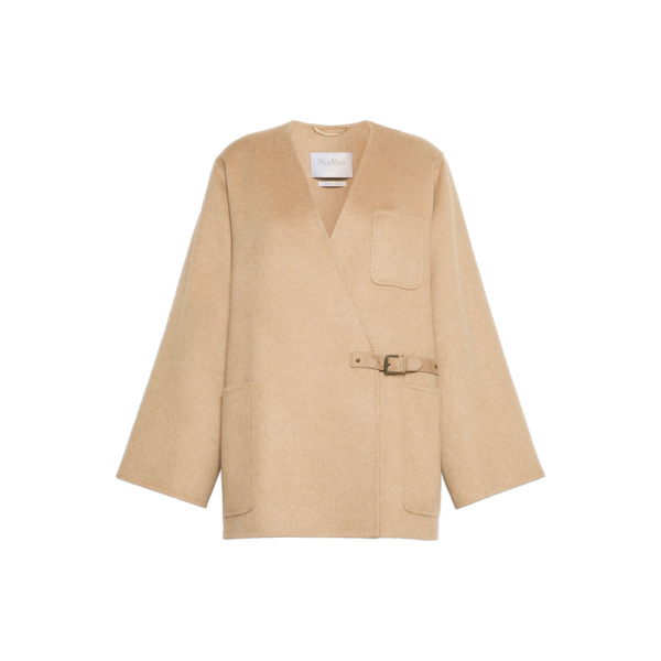 Max Mara Lince Camel and Mohair Cardigan Coat in Camel | Wool Coat | Luxury Shoes 