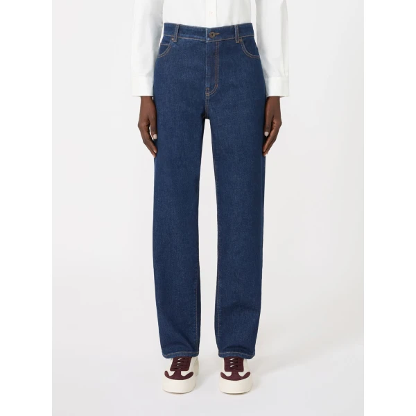 Max Mara Lince Straight-Leg Denim Jeans in Navy | Denim | Luxury Shoes 