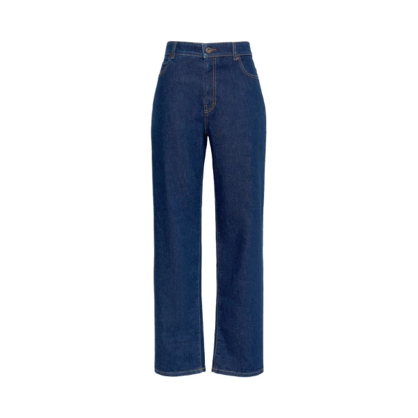 Max Mara Lince Straight-Leg Denim Jeans in Navy | Denim | Luxury Shoes 