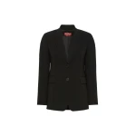 Max Mara Linz Single-Breasted Cady Blazer in Black | Blazers | Luxury Shoes 