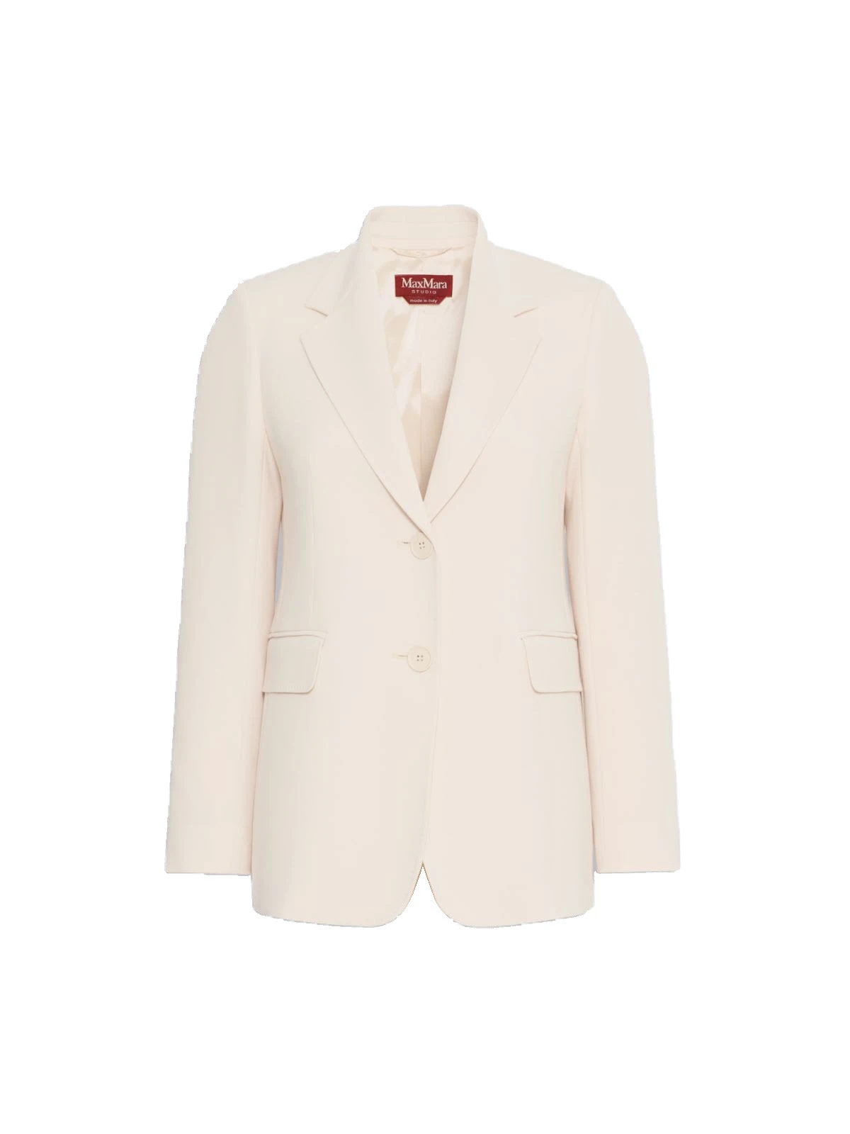 Max Mara Linz Single-Breasted Cady Blazer in Natural Max Mara Linz Single-Breasted Cady Blazer in Natural | Blazers | Luxury Shoes