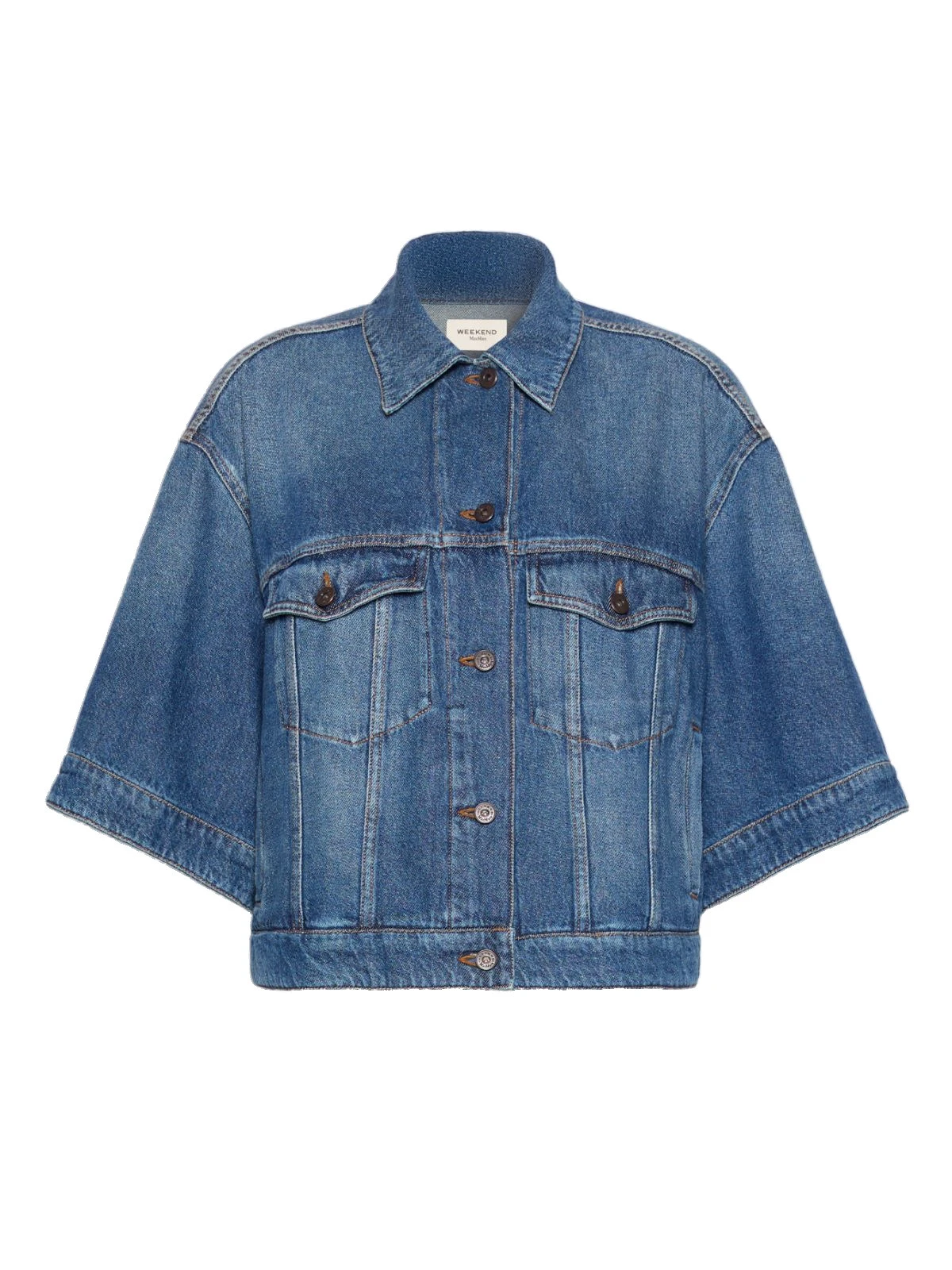Max Mara Liuti Cotton Denim Jacket in Navy Max Mara Liuti Cotton Denim Jacket in Navy | Denim | Luxury Shoes