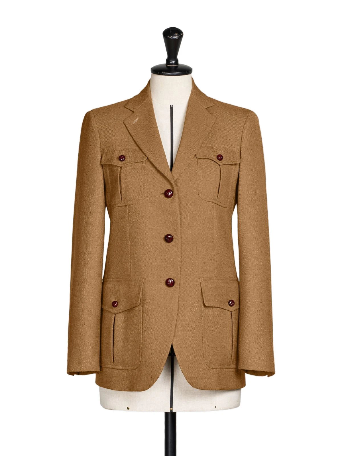 Max Mara Locusta Slub Wool Canvas Saharan Jacket in Camel Max Mara Locusta Slub Wool Canvas Saharan Jacket in Camel | Blazers | Luxury Shoes