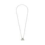 Max Mara Long Necklace with Large Pasticcino Bag Charm in Silver | Women | Luxury Shoes 