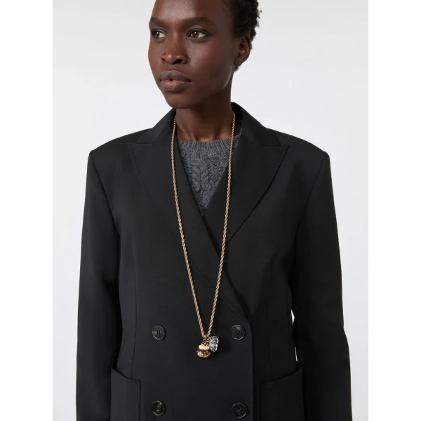 Max Mara Long Necklace with Pendants in Gold | Necklace | Luxury Shoes 