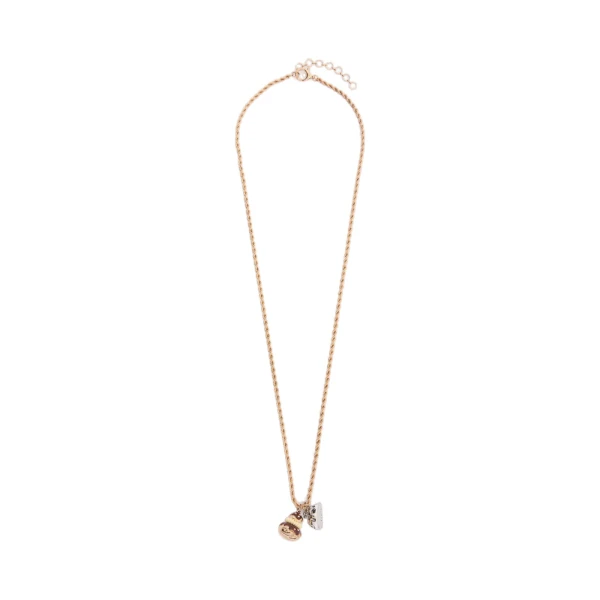 Max Mara Long Necklace with Pendants in Gold | Women | Luxury Shoes 