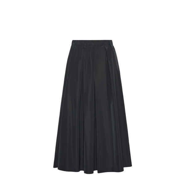 Max Mara Long Taffeta Skirt in Black | Maxi Skirts | Luxury Shoes 