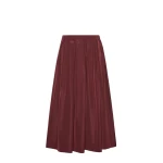 Max Mara Long Taffeta Skirt in Bordeaux | Maxi Skirts | Luxury Shoes 
