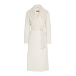 Max Mara Loriana Wool Wrap Coat in Beige | Wool Coat | Luxury Shoes 