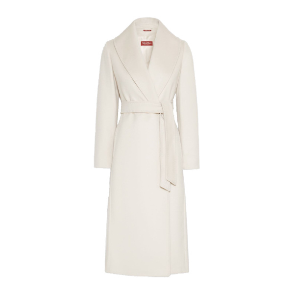 Max Mara Loriana Wool Wrap Coat in Beige | Wool Coat | Luxury Shoes 