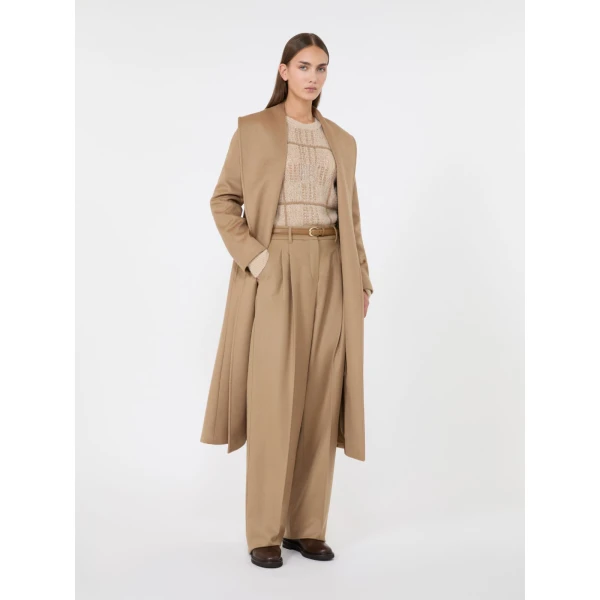 Max Mara Loriana Wool Wrap Coat in Camel | Wool Coat | Luxury Shoes 