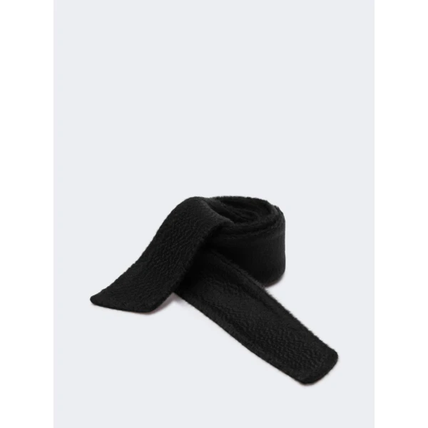 Max Mara Ludmilla Cashmere Belt in Black | Belts | Luxury Shoes 