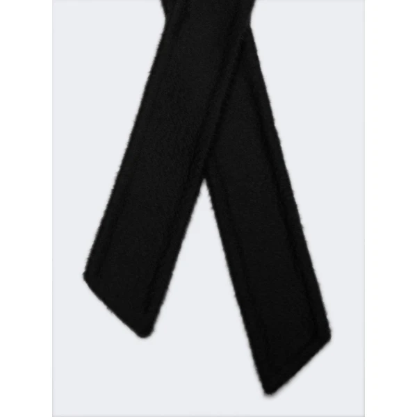 Max Mara Ludmilla Cashmere Belt in Black | Belts | Luxury Shoes 