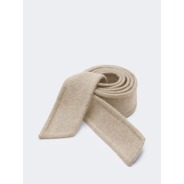 Max Mara Ludmilla Cashmere Belt in Sand | Belts | Luxury Shoes 