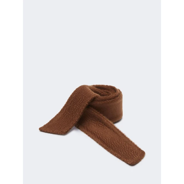 Max Mara Ludmilla Cashmere Belt in Tobacco | Belts | Luxury Shoes 