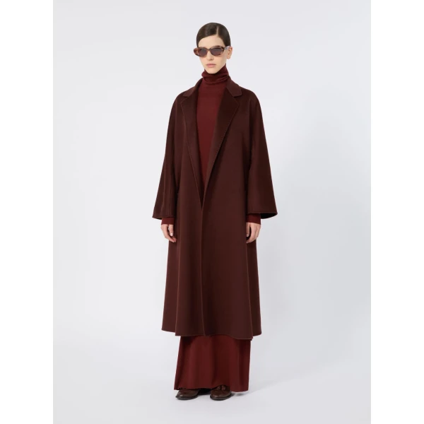Max Mara Ludmilla Icon Coat in Brown Bordeaux | Coats | Luxury Shoes 