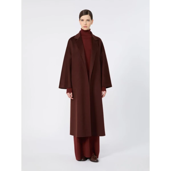 Max Mara Ludmilla Icon Coat in Brown Bordeaux | Coats | Luxury Shoes 