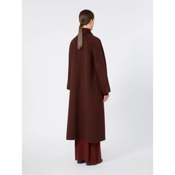 Max Mara Ludmilla Icon Coat in Brown Bordeaux | Coats | Luxury Shoes 