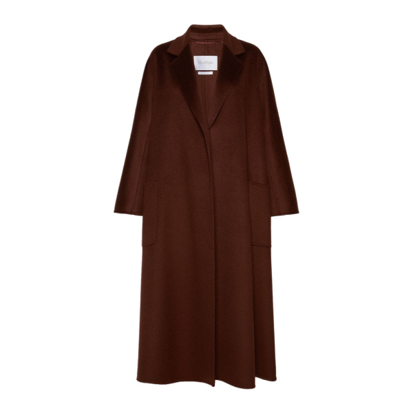 Max Mara Ludmilla Icon Coat in Brown Bordeaux | Coats | Luxury Shoes 
