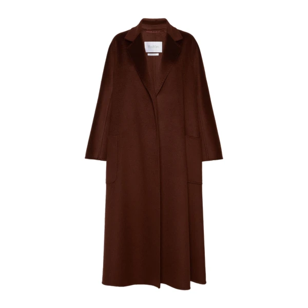 Max Mara Ludmilla Icon Coat in Brown Bordeaux | Coats | Luxury Shoes 