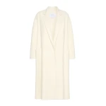 Max Mara Ludmilla Icon Coat in Double-Faced Cashmere in White | Coats | Luxury Shoes 