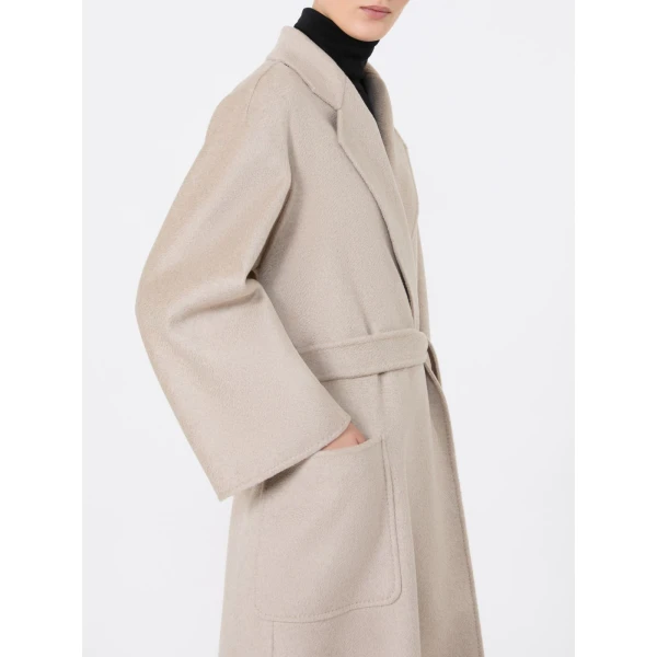 Max Mara Ludmilla Icon Coat in Sand | Coats | Luxury Shoes 