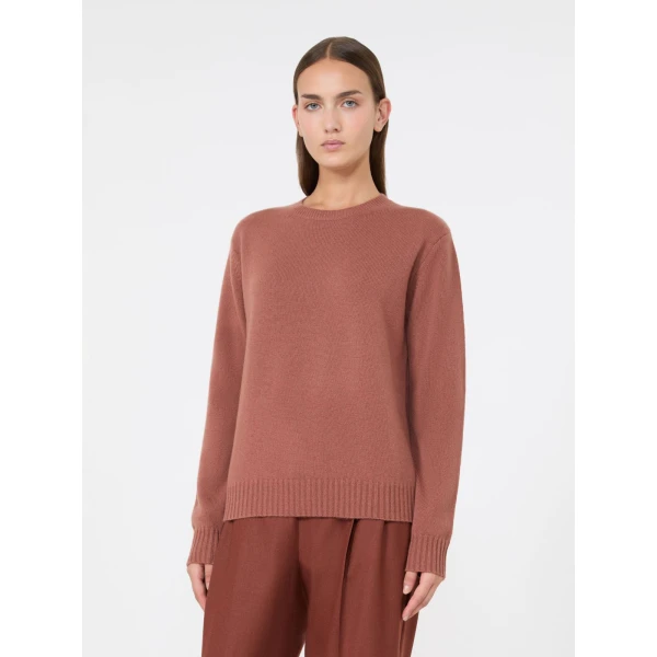 Max Mara Lume Cashmere Yarn Sweater in Antique Rose | Sweaters | Luxury Shoes 