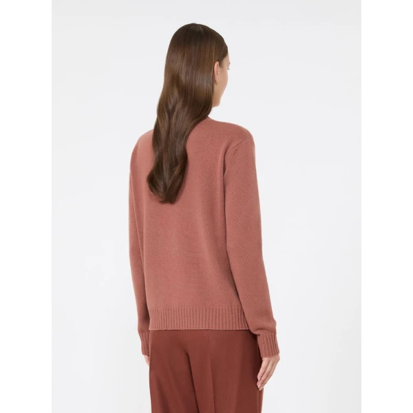 Max Mara Lume Cashmere Yarn Sweater in Antique Rose | Sweaters | Luxury Shoes 