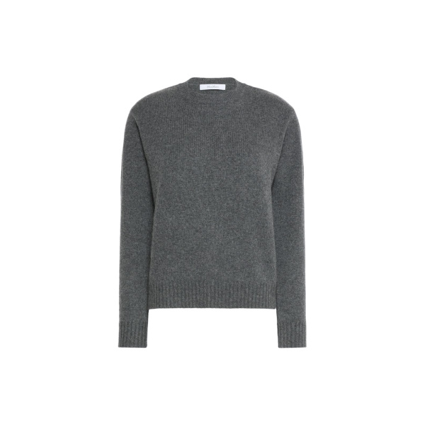 Max Mara Lume Cashmere Yarn Sweater in Dark Grey | Sweaters | Luxury Shoes 