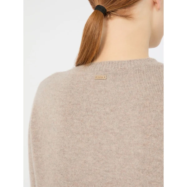 Max Mara Lume Cashmere Yarn Sweater in Sand | Sweaters | Luxury Shoes 