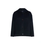 Max Mara Lusso Hooded Wool Coat in Midnight Blue | Wool Coat | Luxury Shoes 