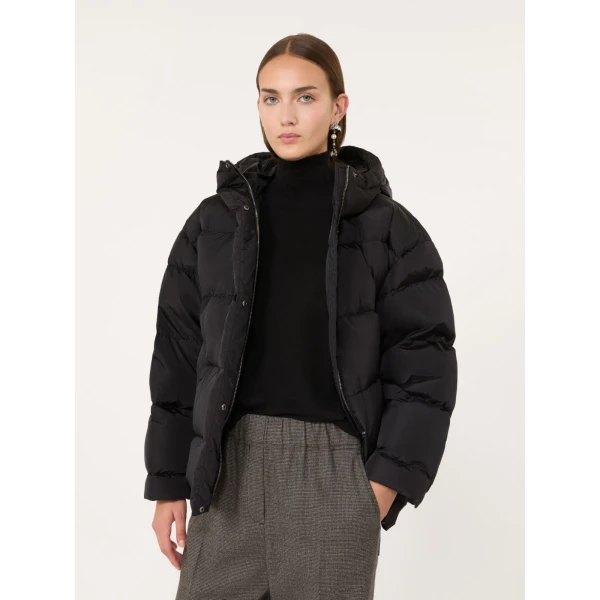 Max Mara Lusso Water-Repellent Taffeta Down Jacket in Black | Jackets | Luxury Shoes 