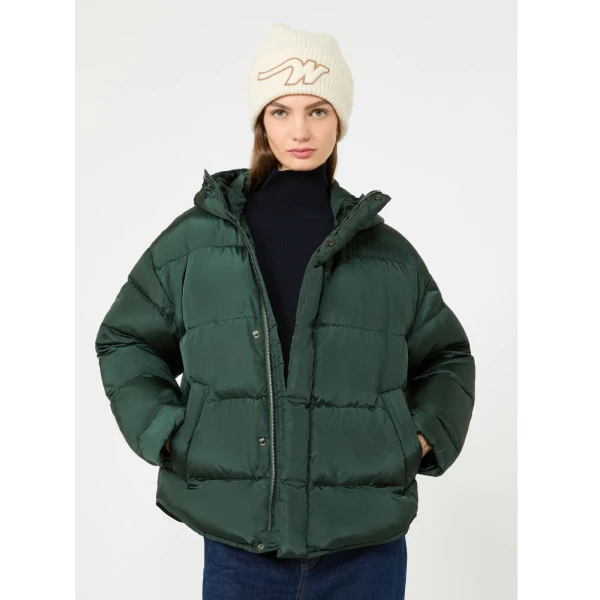 Max Mara Lusso Water-Repellent Taffeta Down Jacket in Dark Green | Jackets | Luxury Shoes 