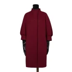 Max Mara Macina Cashmere Cocoon Coat in Bordeaux | Wool Coat | Luxury Shoes 