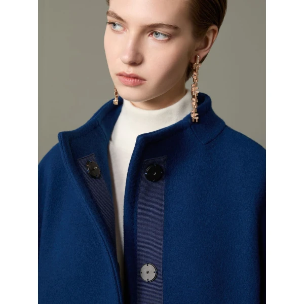 Max Mara Macina Cashmere Cocoon Coat in Cornflower Blue | Wool Coat | Luxury Shoes 